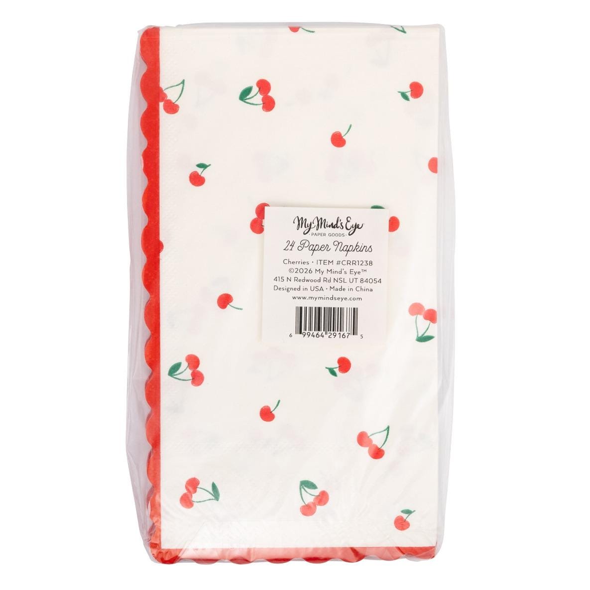 Cherry Dinner Napkins 24ct - Stesha Party
