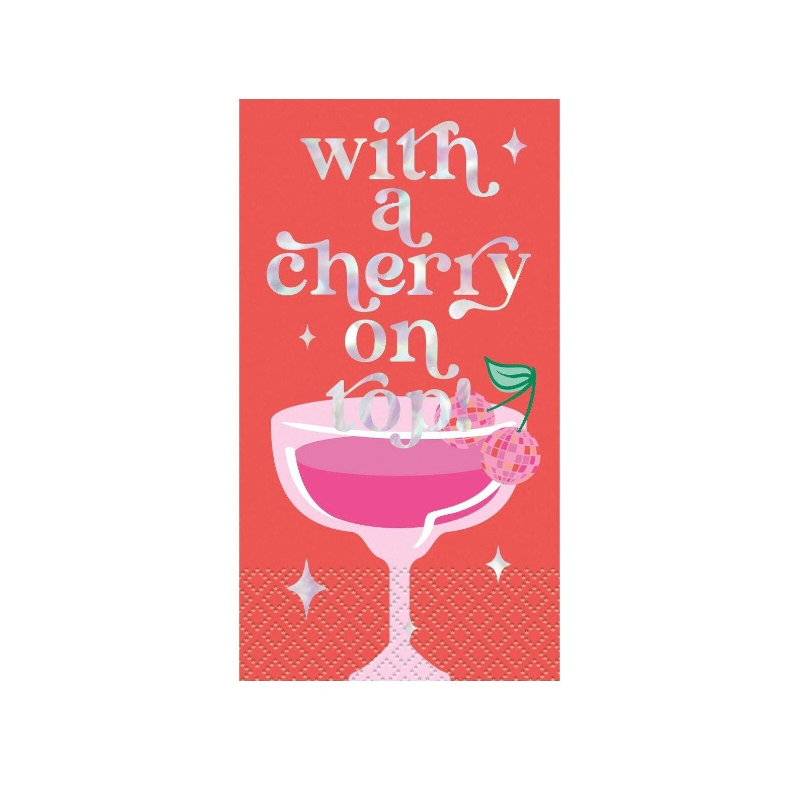 Cherry On Top Margarita Napkins - Stesha Party