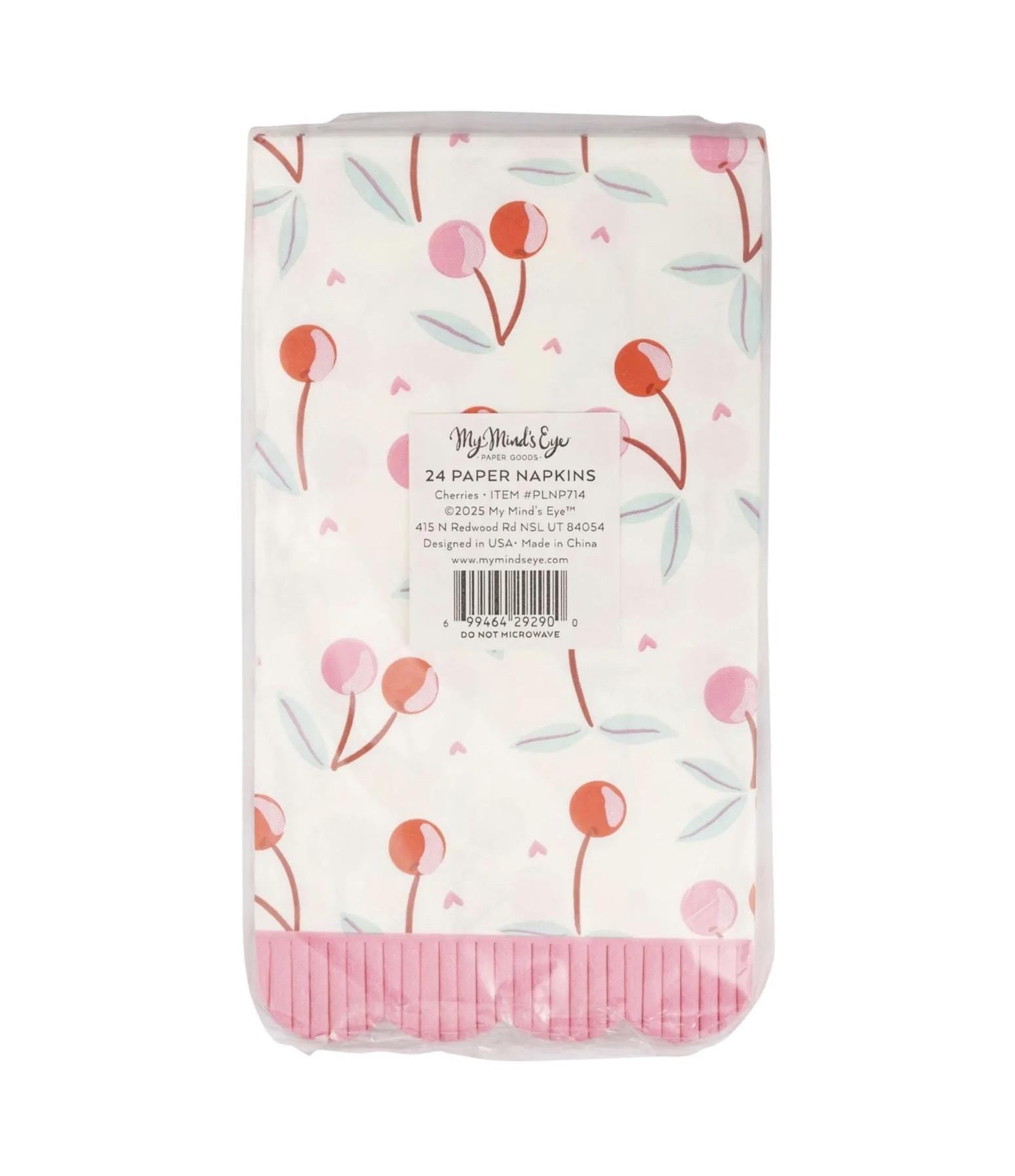 Cherry Party Napkins - Stesha Party