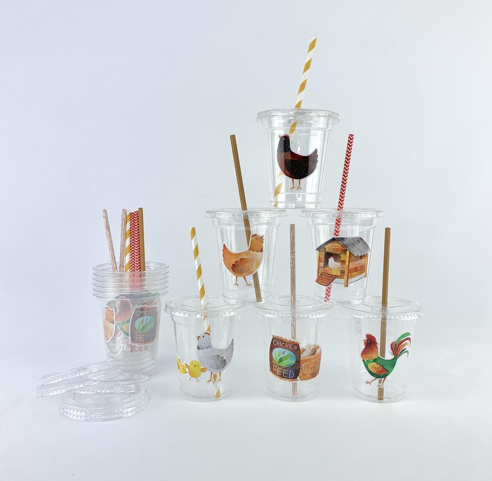 Chicken Coop Party Cups - Stesha Party