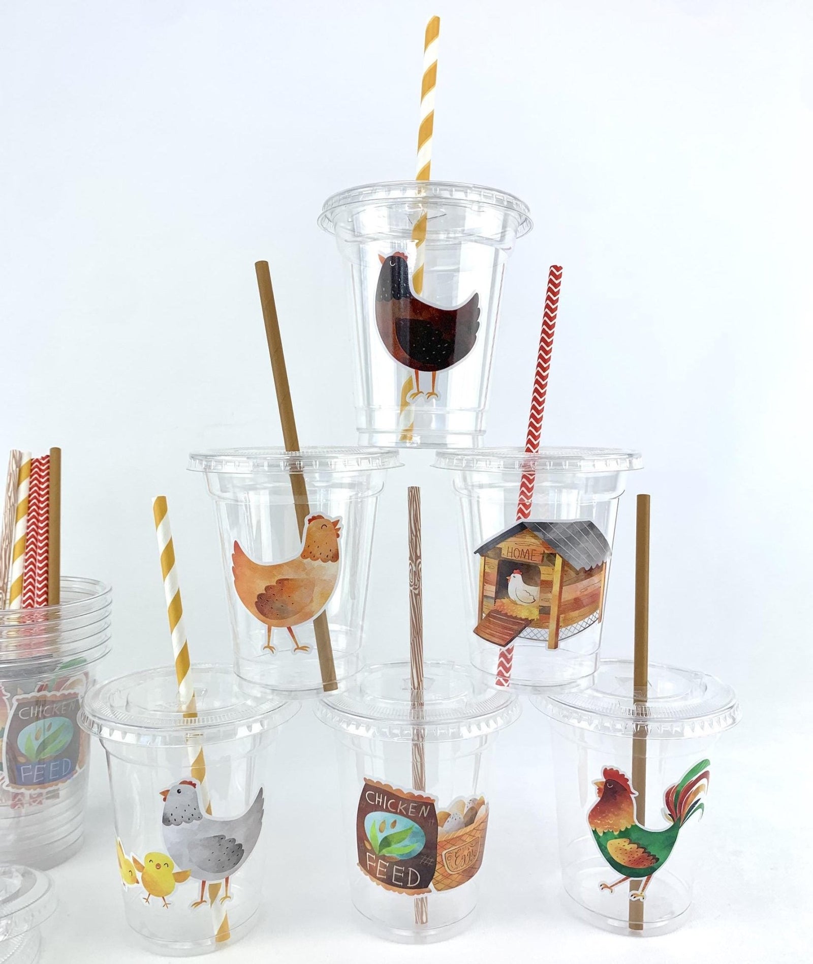 Chicken Coop Party Cups - Stesha Party