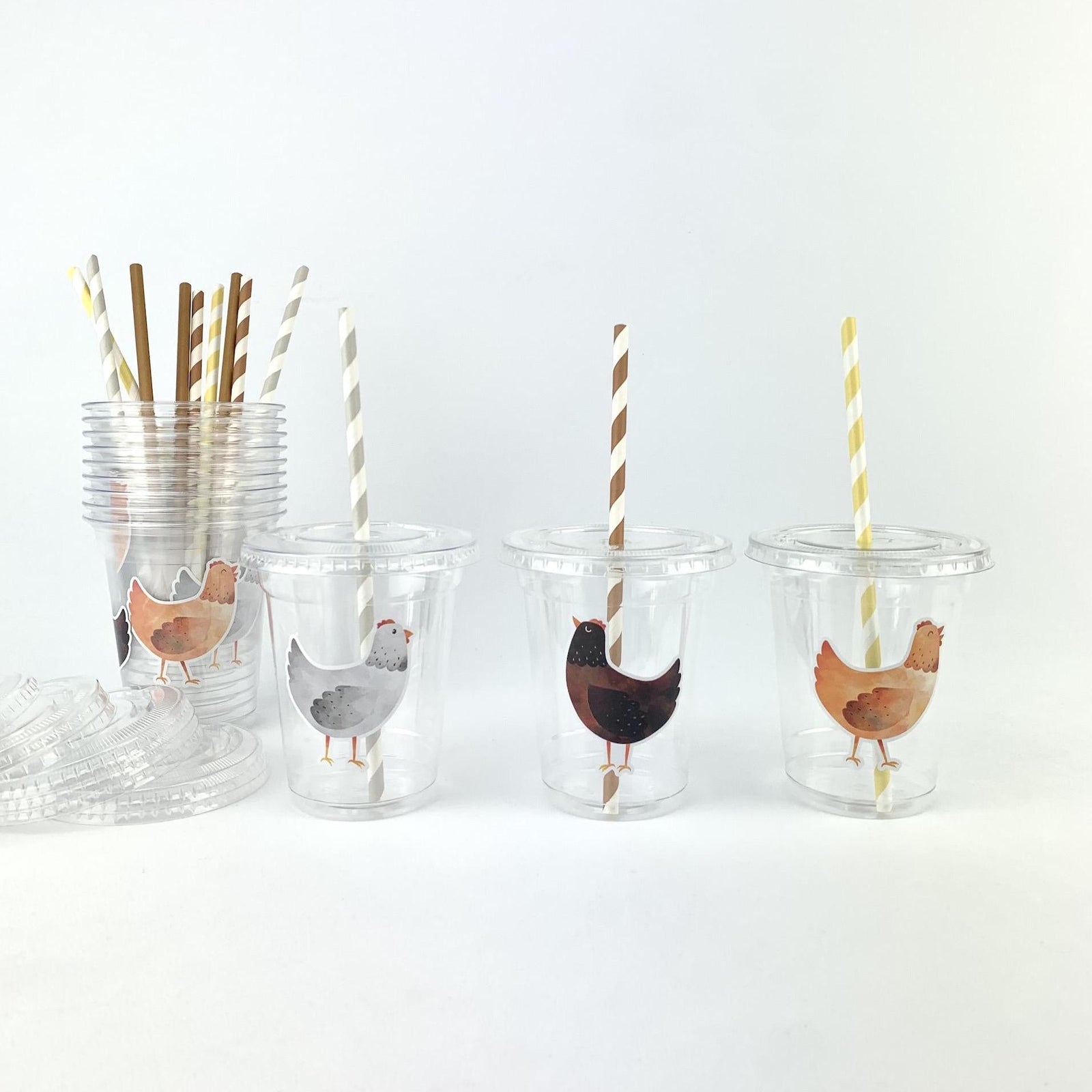 Chicken Party Cups - Stesha Party