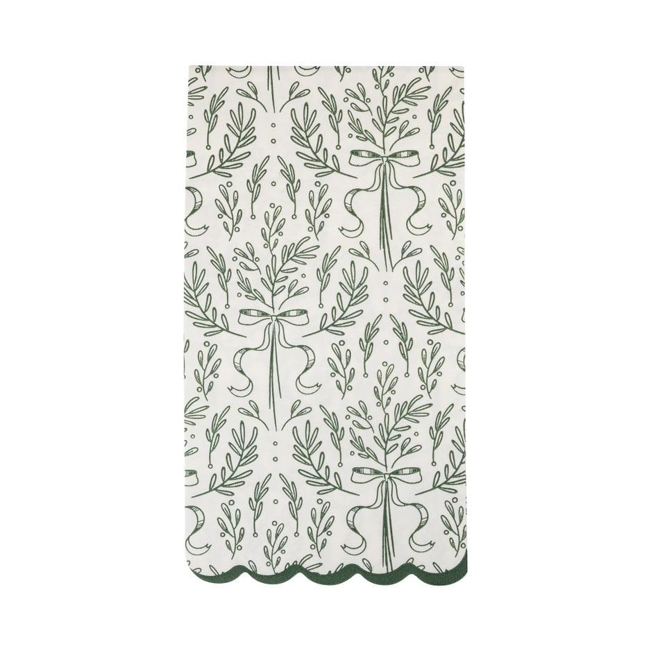 Christmas Greenery Dinner Napkins - Stesha Party
