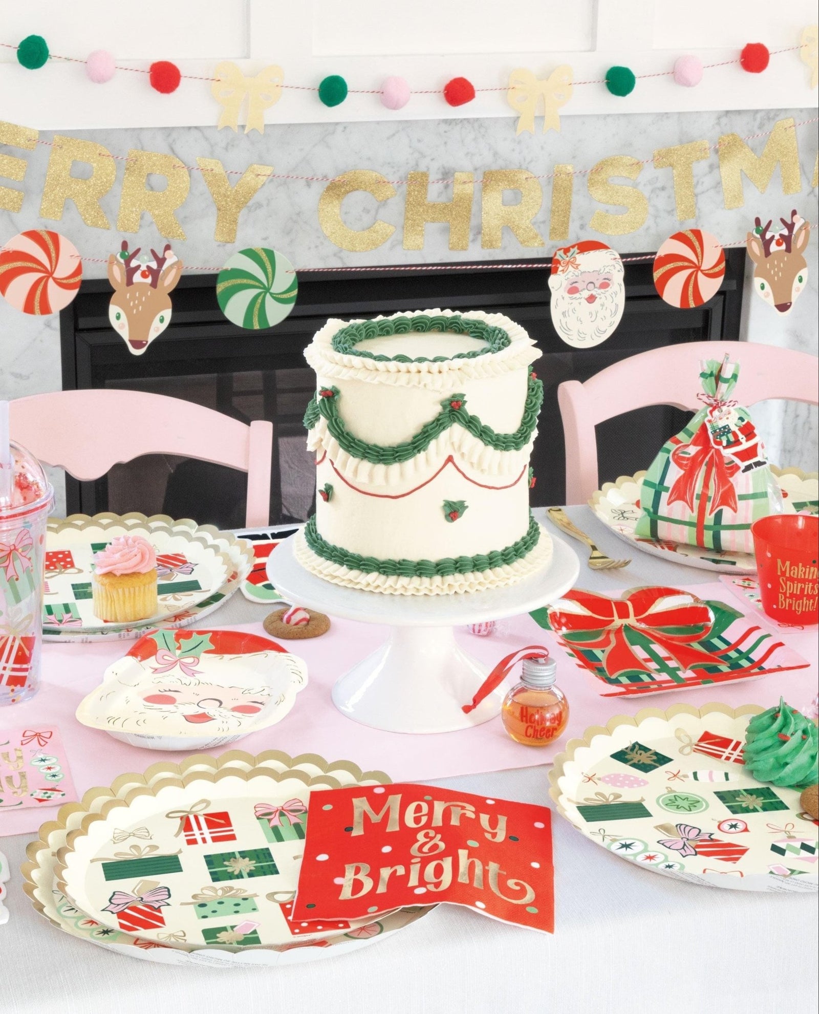 Christmas Plaid Dinner Napkins 16ct - Stesha Party