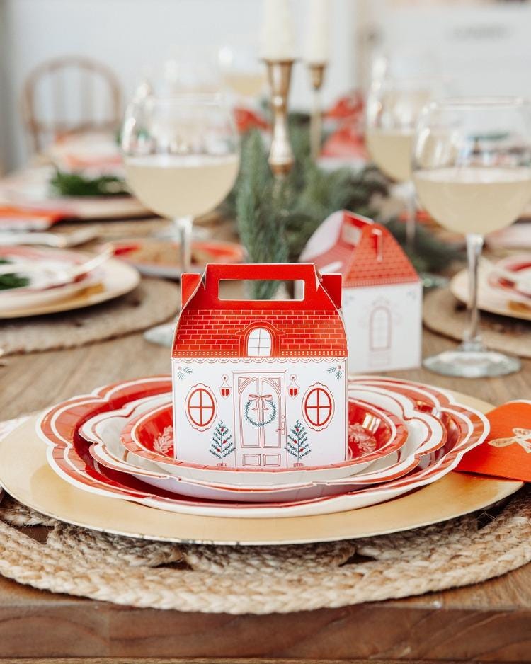 Christmas Treat Boxes 6ct - Stesha Party