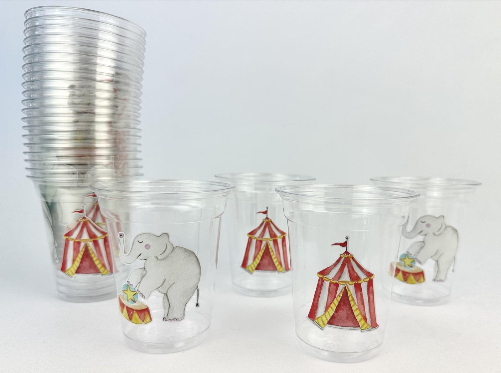Circus Birthday Party Cups 24ct - Stesha Party