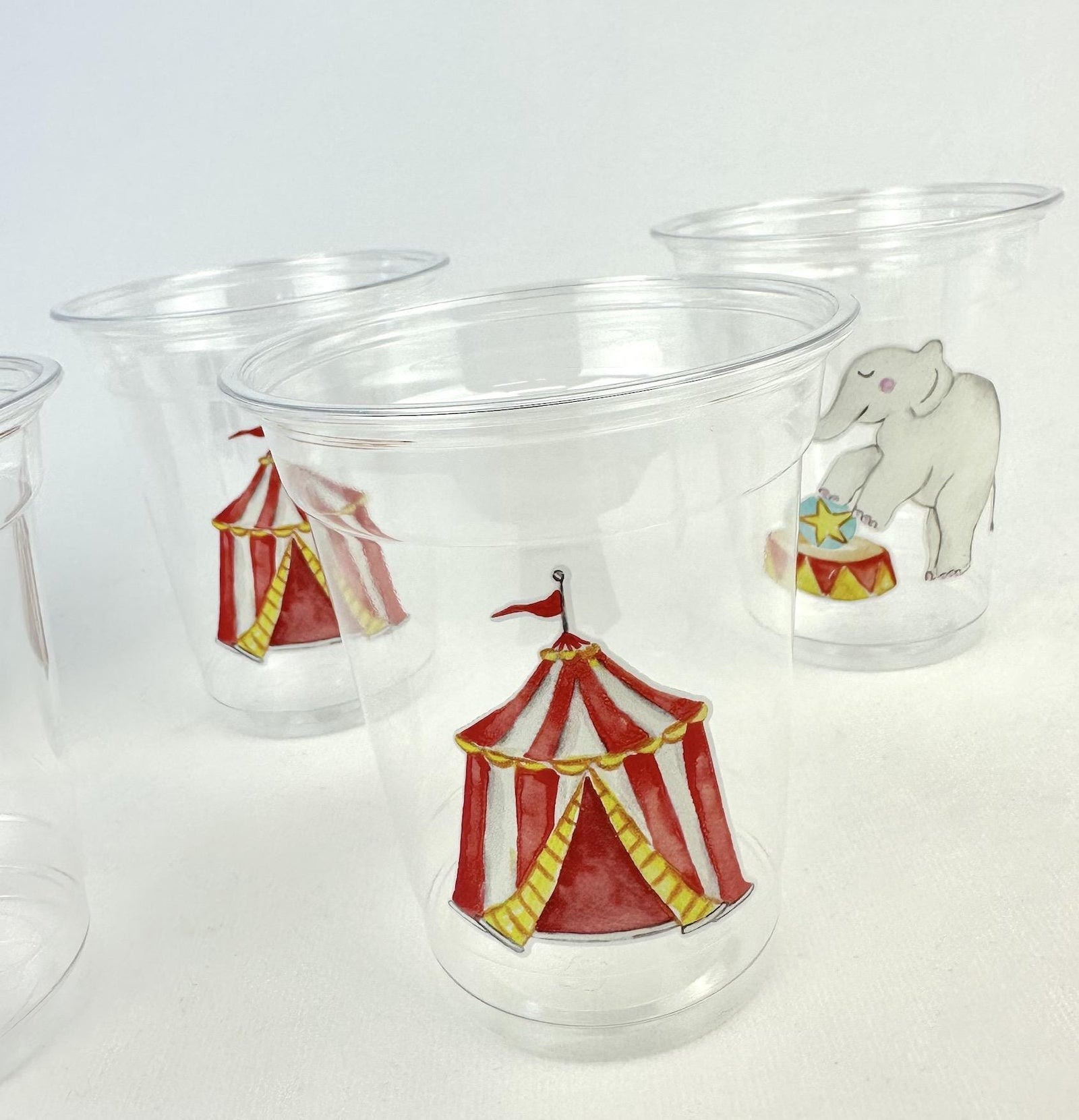 Circus Birthday Party Cups 24ct - Stesha Party