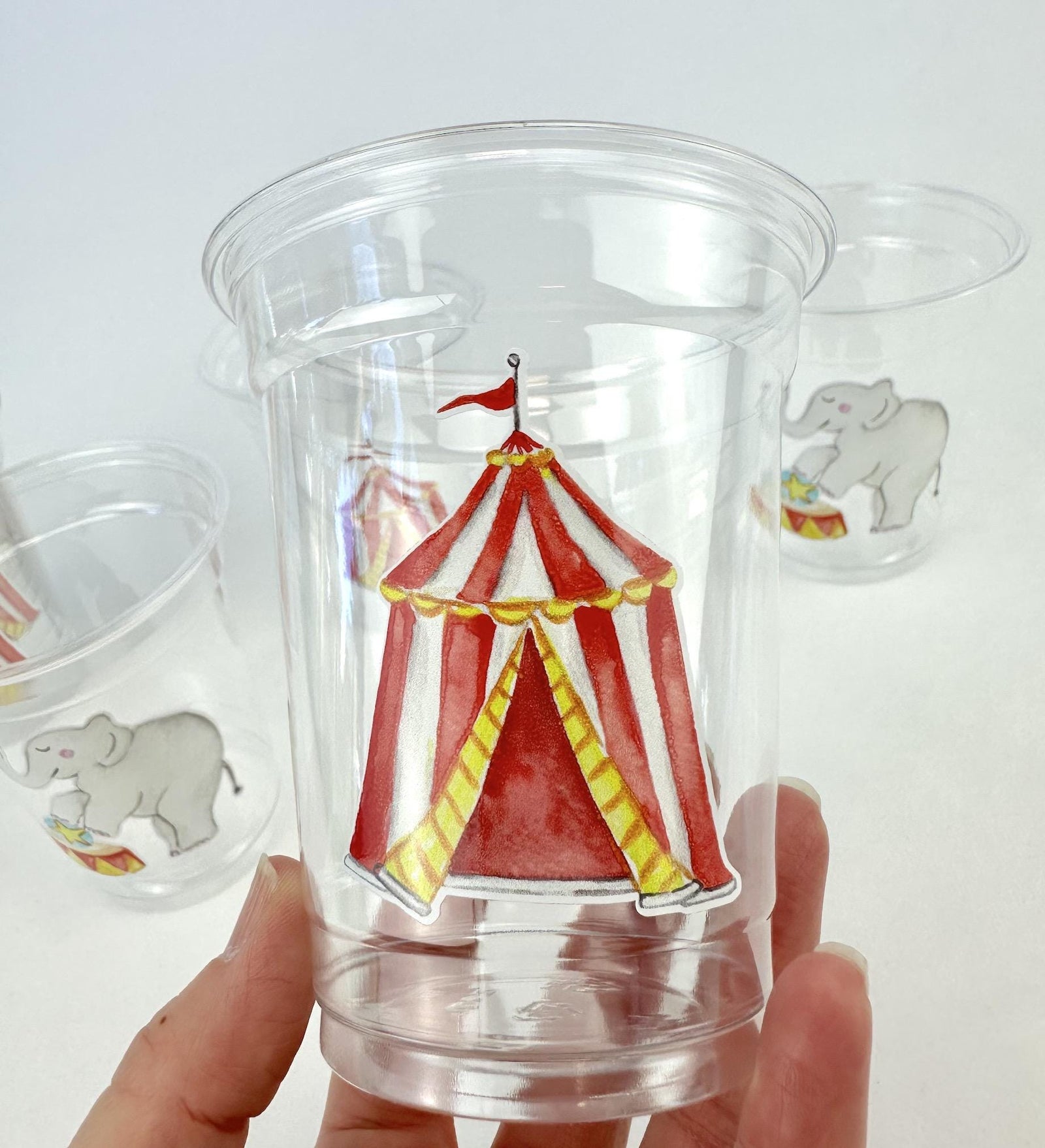 Circus Birthday Party Cups 24ct - Stesha Party