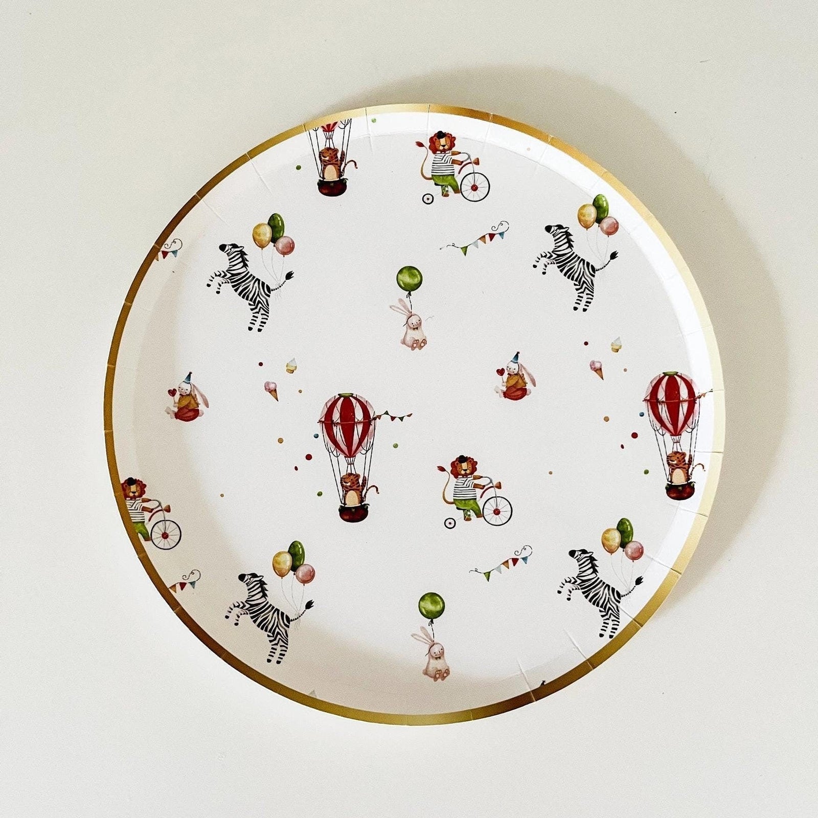 Circus Party Dessert Plates - Stesha Party