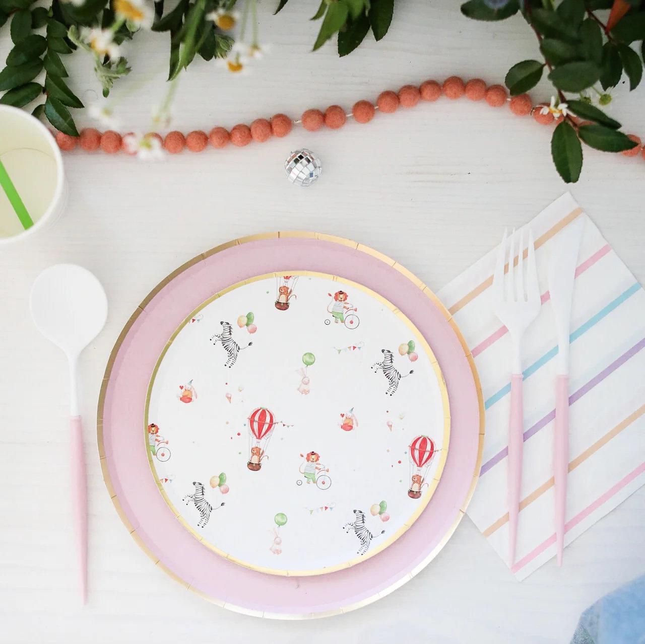 Circus Party Dessert Plates - Stesha Party