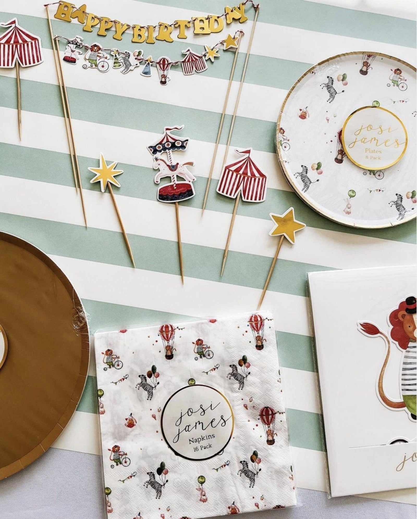 Circus Party Dessert Plates - Stesha Party