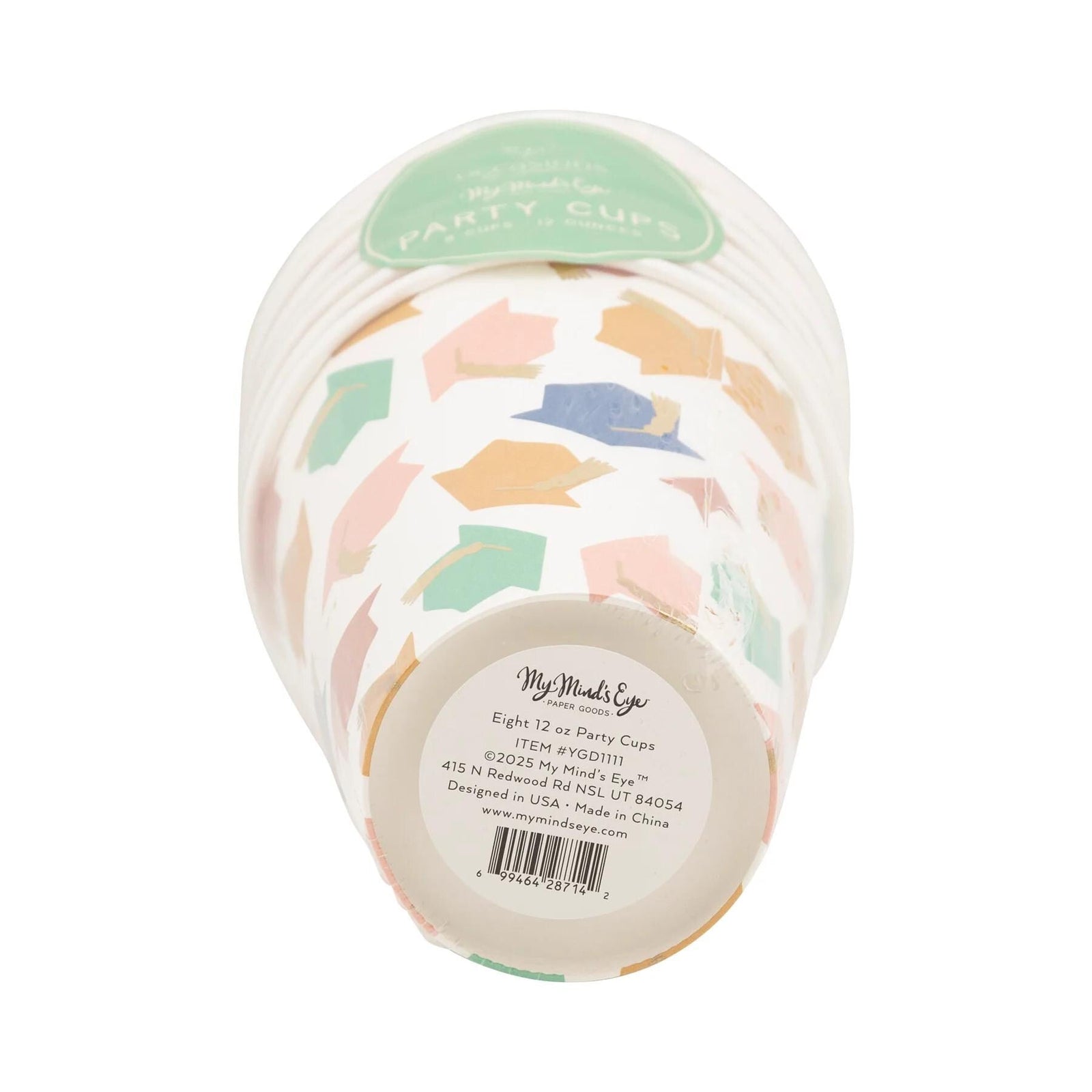 Colorful Graduation Cups 12ct - Stesha Party