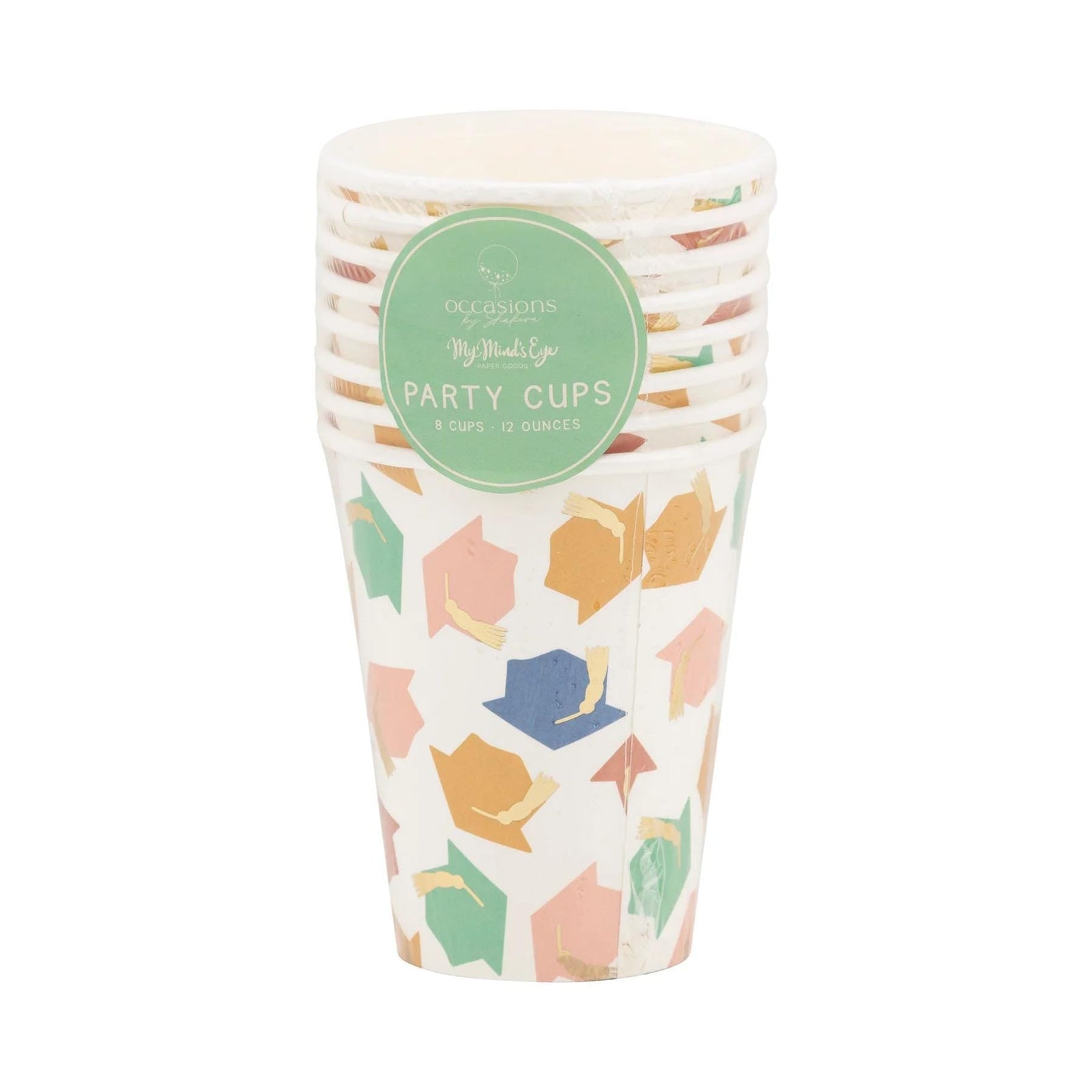 Colorful Graduation Cups 12ct - Stesha Party