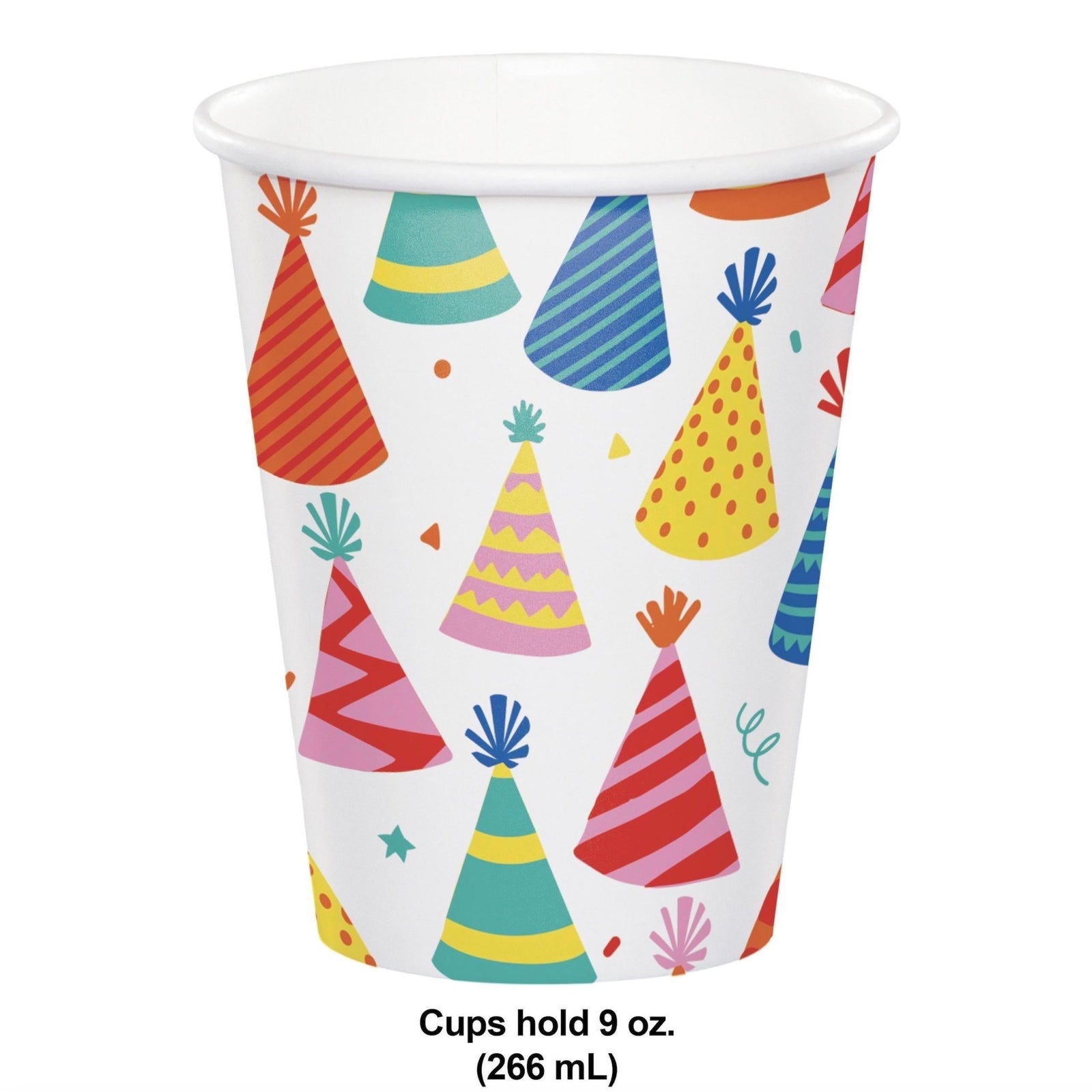 Colorful Party Hat Cups - Stesha Party