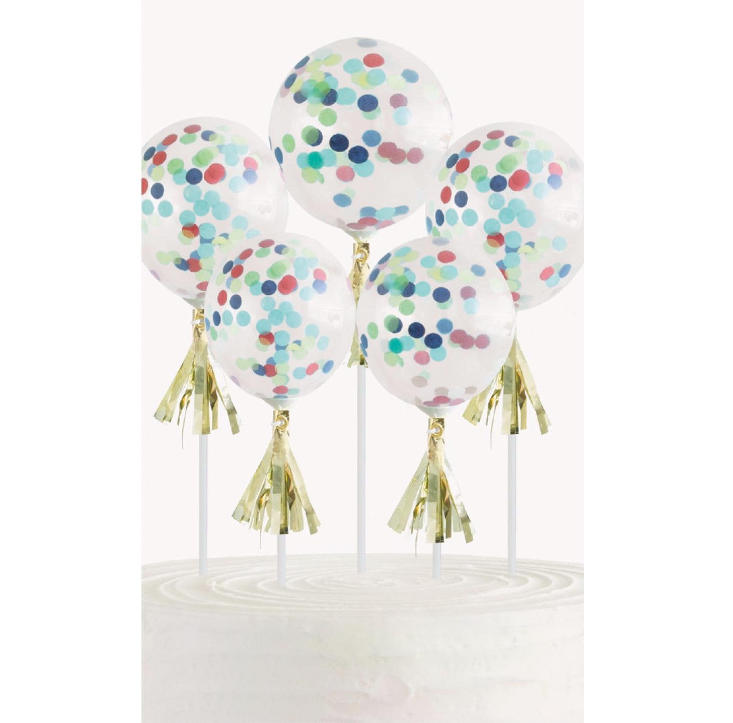 Confetti Balloon Cake Toppers - Stesha Party