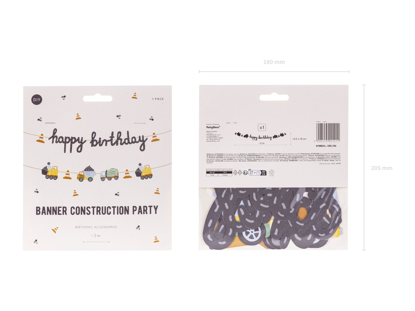 Construction Birthday Banner - Stesha Party