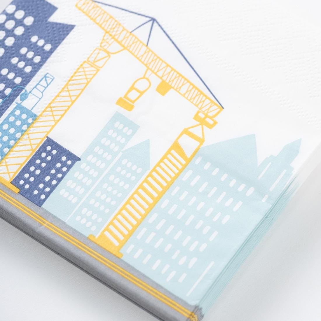 Construction Birthday Napkins 16ct - Stesha Party