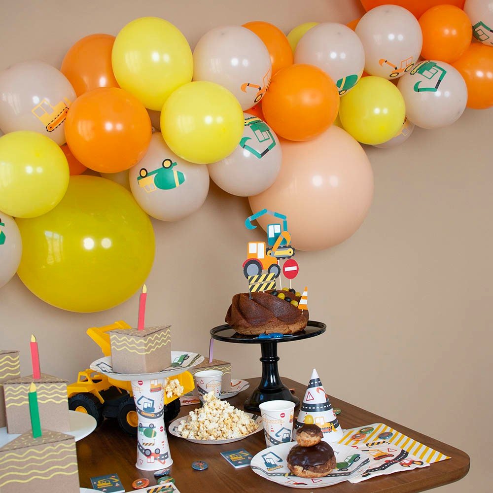 Construction Birthday Napkins - Stesha Party