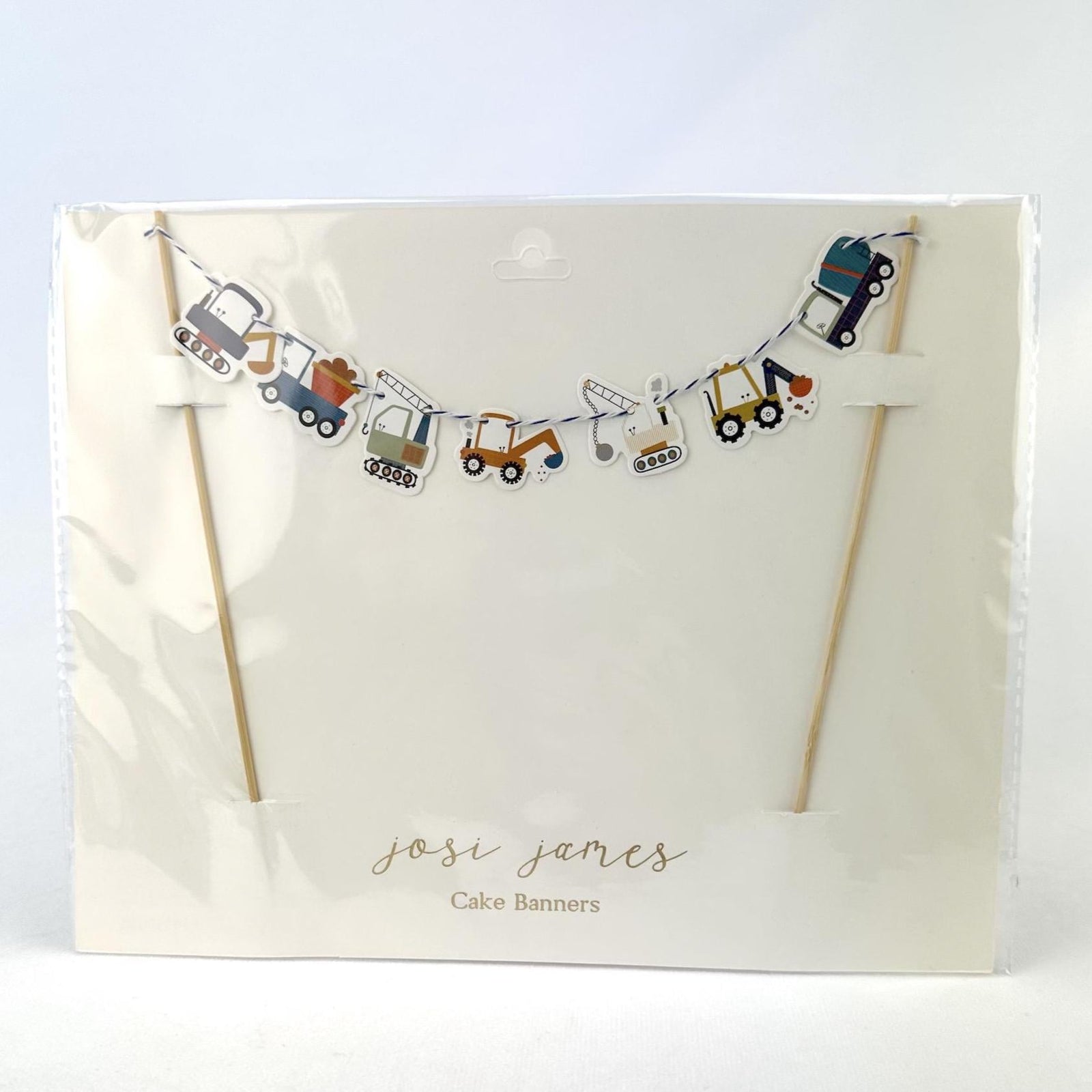 Construction Cake Topper Banner - Stesha Party