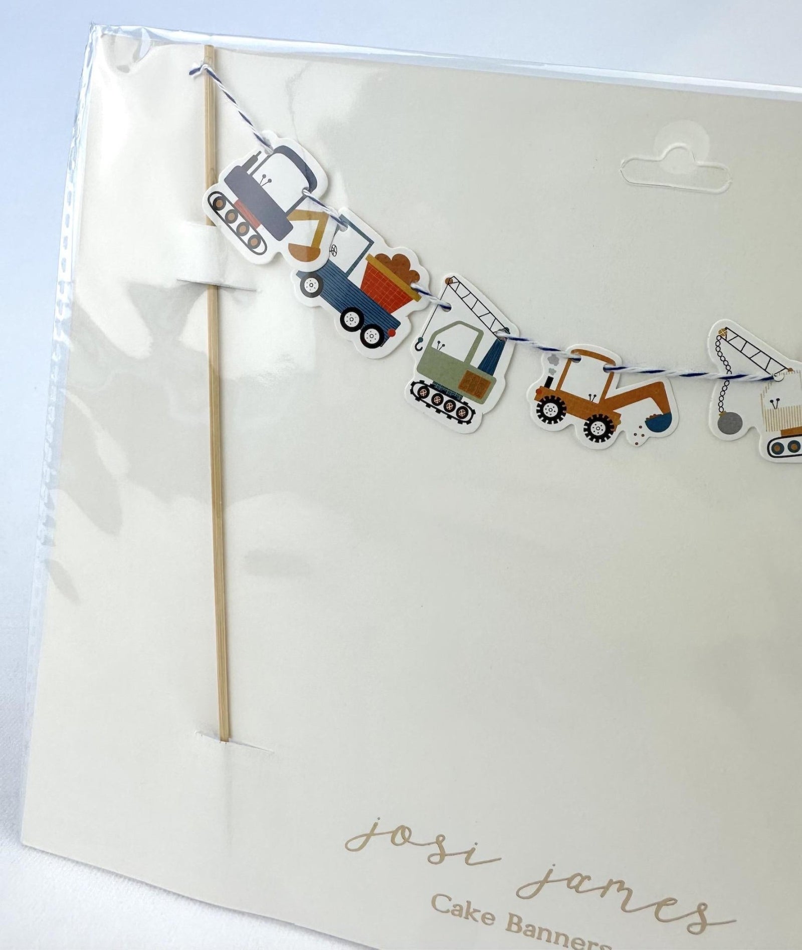 Construction Cake Topper Banner - Stesha Party