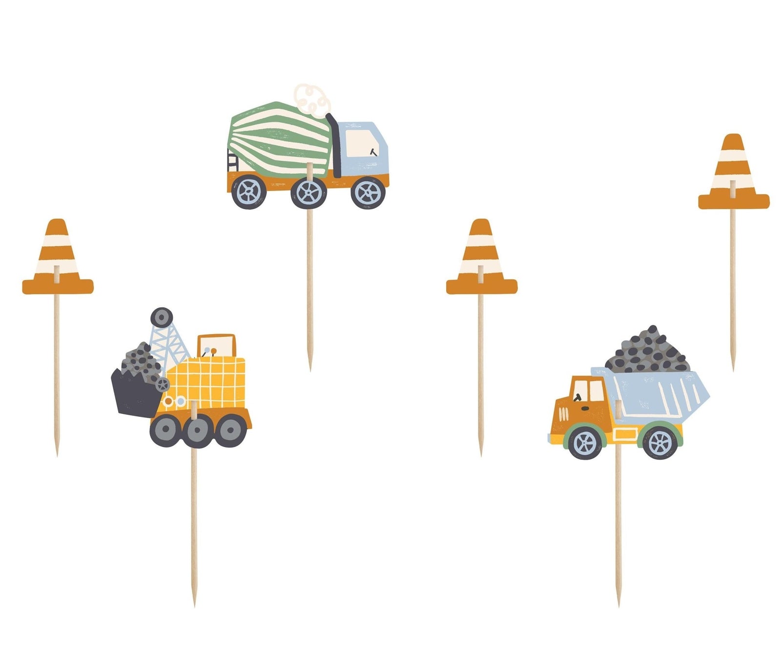 Construction Party Cake Topper - Stesha Party