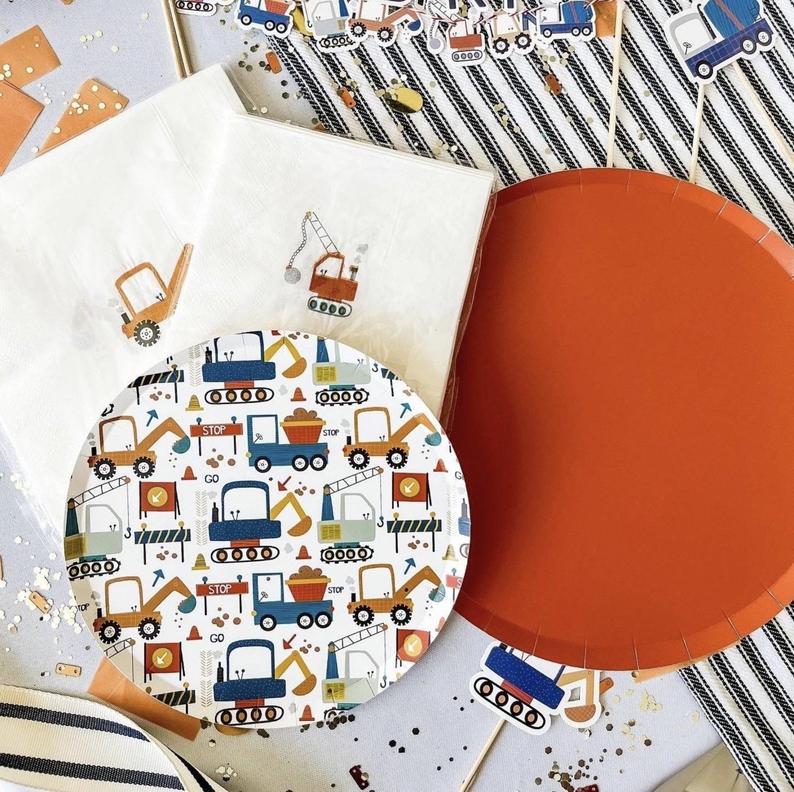 Construction Party Plates - Stesha Party