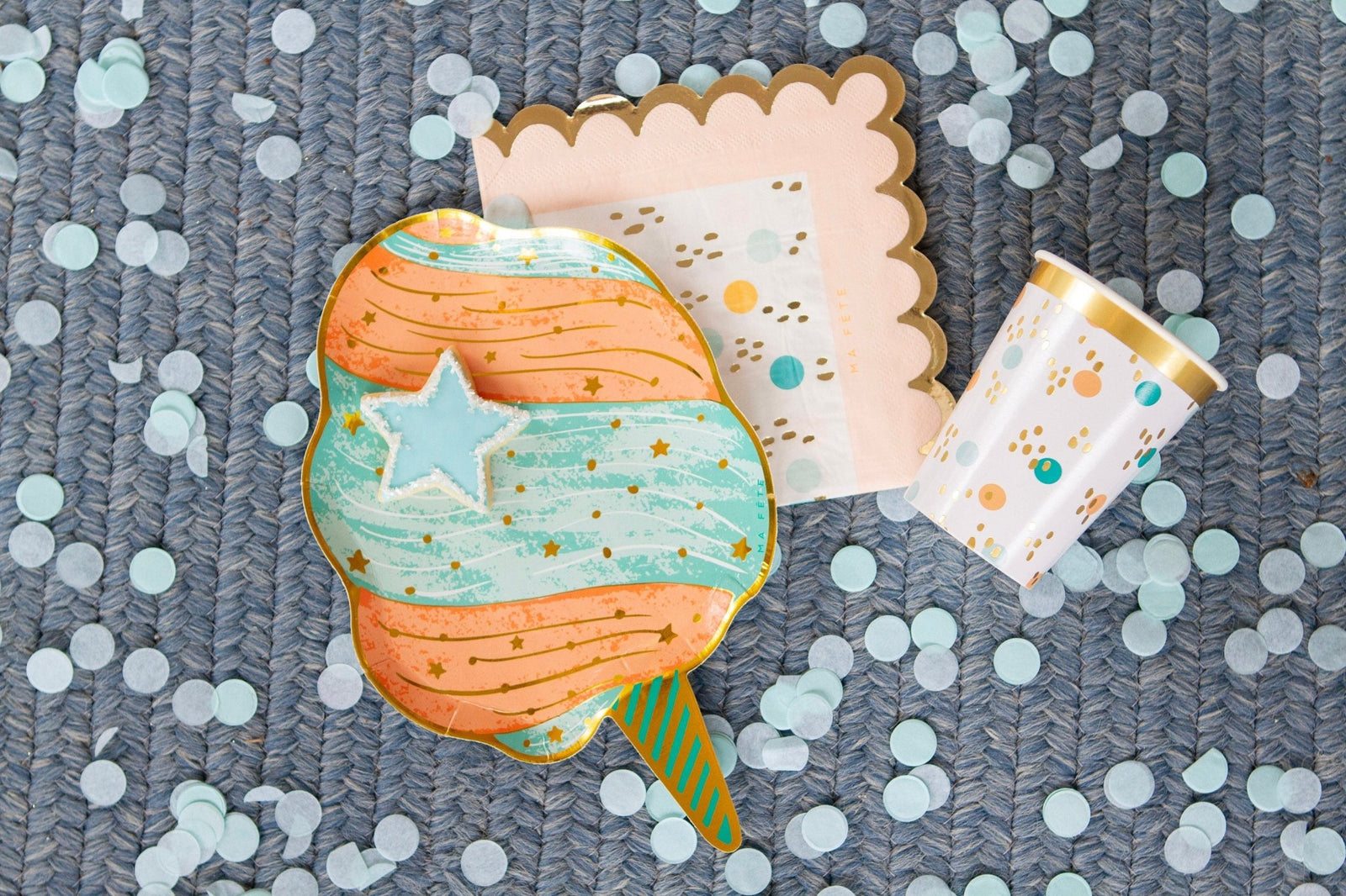 Cotton Candy Plates - Stesha Party