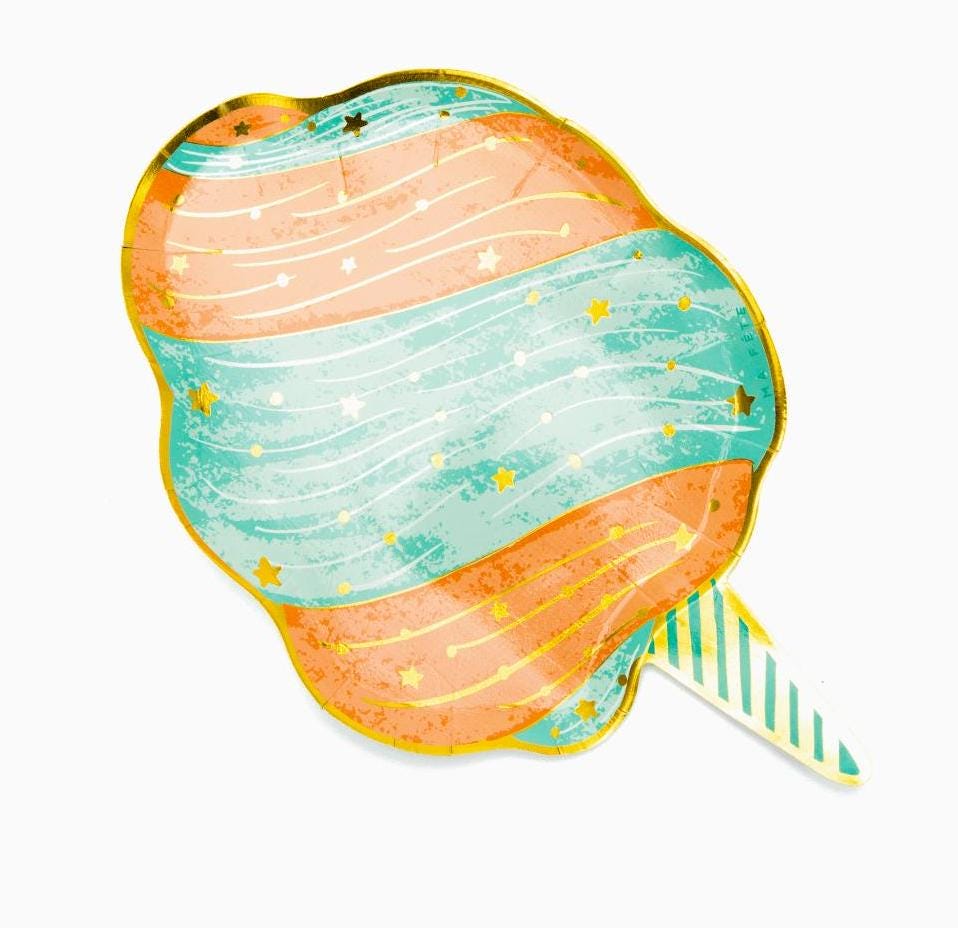 Cotton Candy Plates - Stesha Party