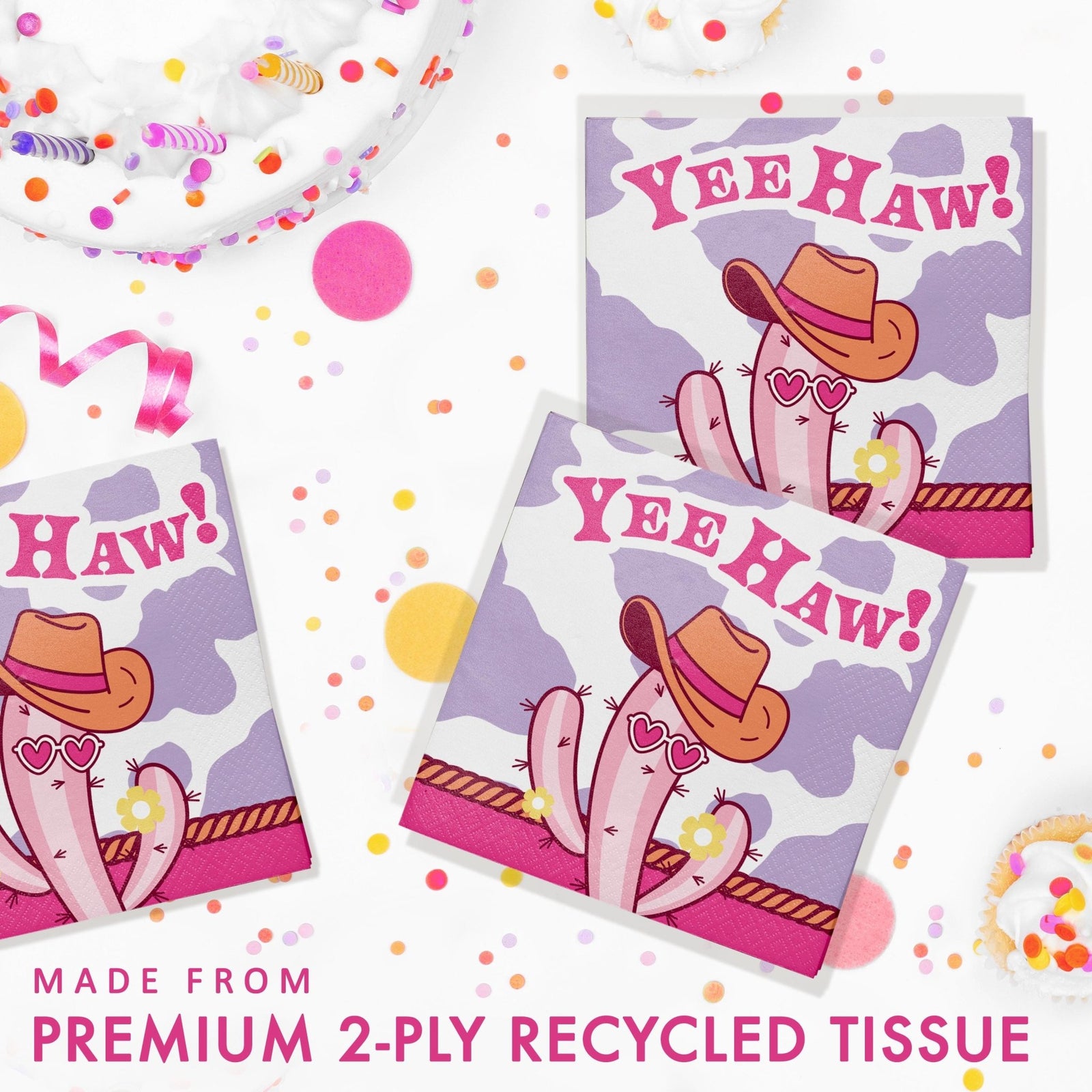 Cowgirl Yeehaw Napkins - Stesha Party