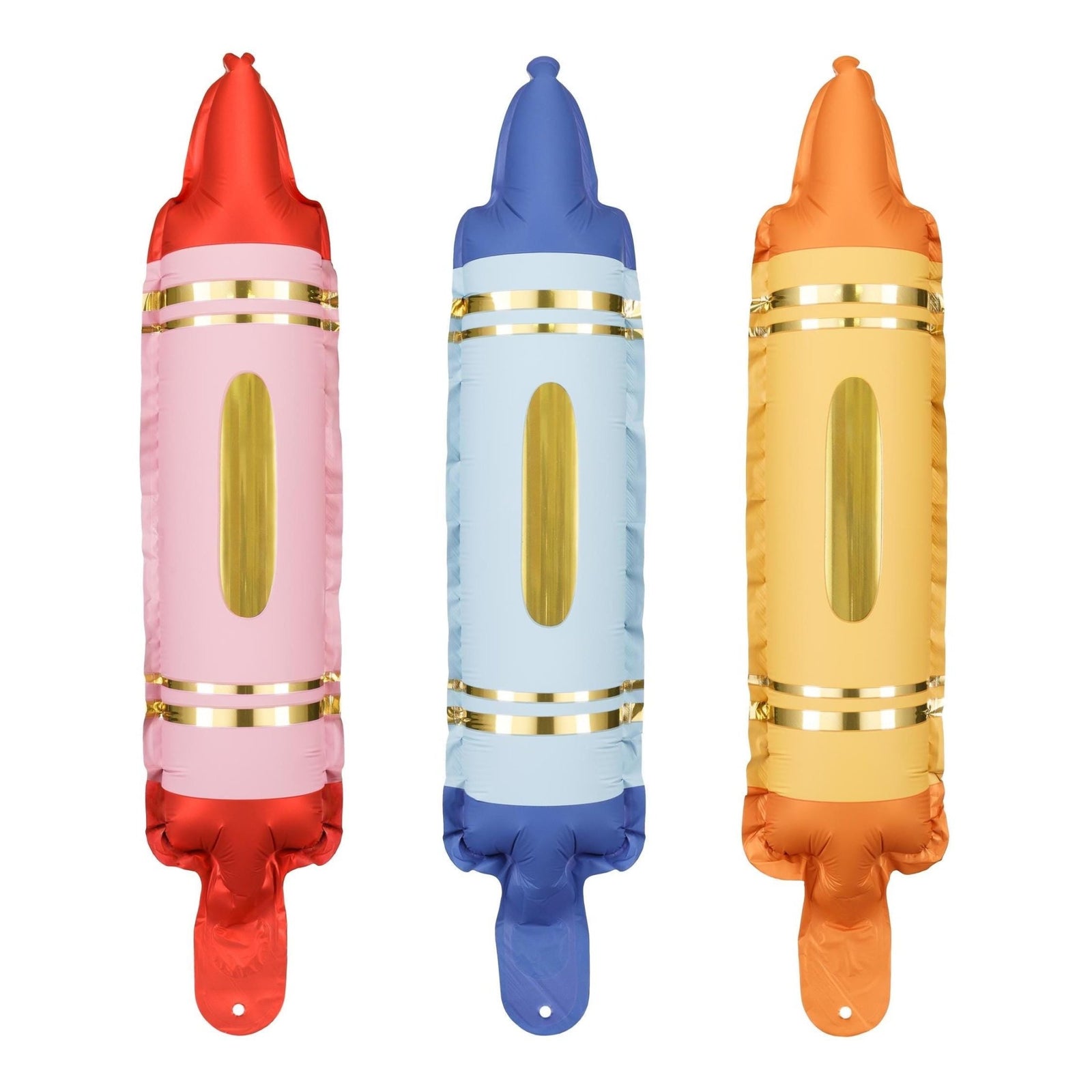 Crayon Party Balloons 3ct - Stesha Party