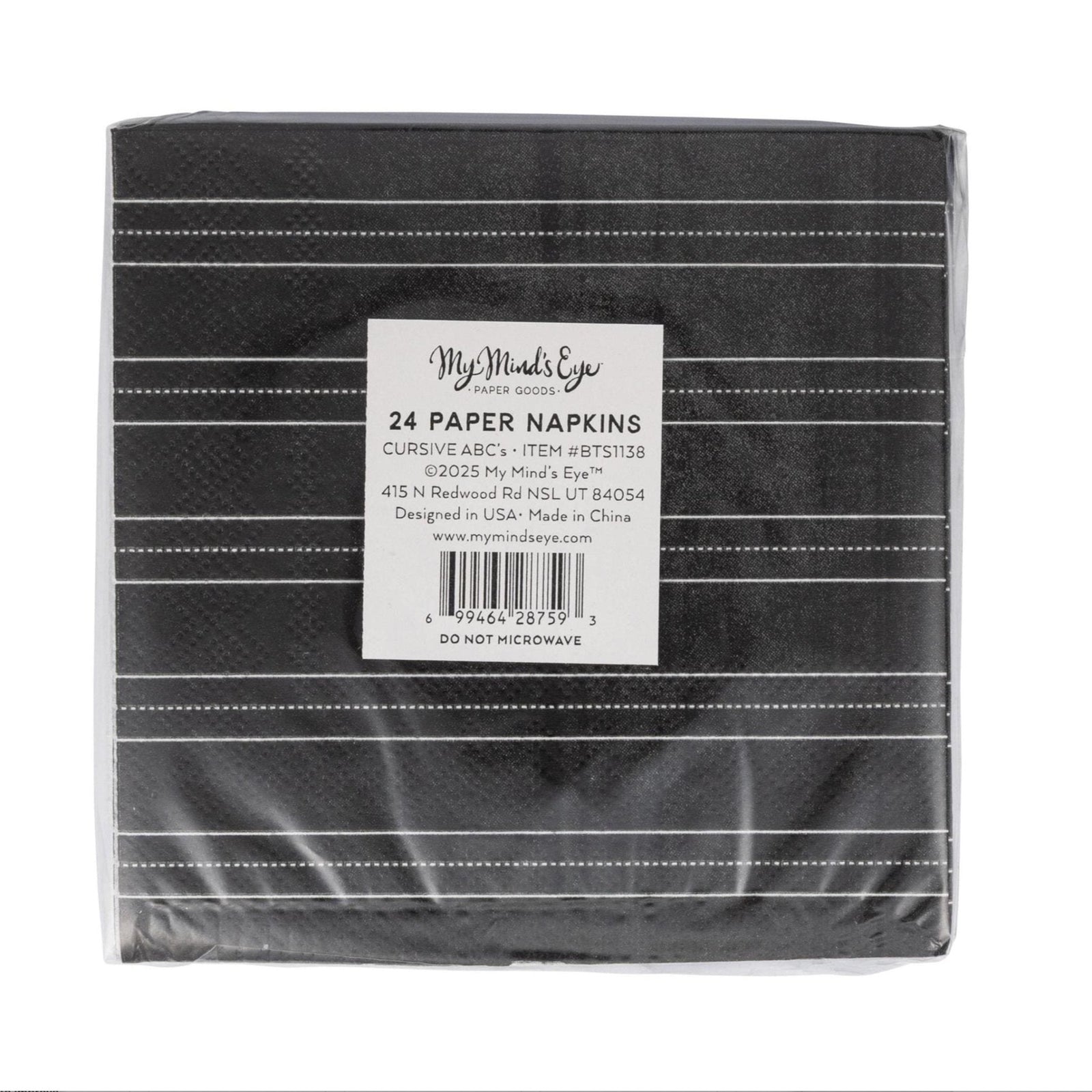 Cursive ABCs Paper Napkins 24ct - Stesha Party