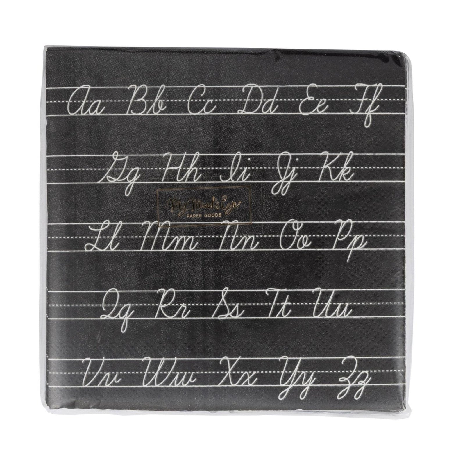 Cursive ABCs Paper Napkins 24ct - Stesha Party
