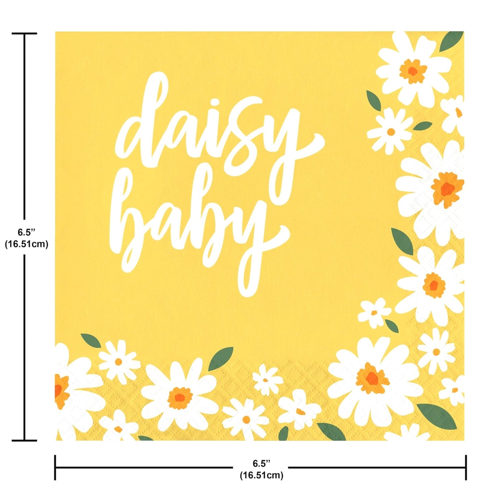 Daisy Baby Floral Party Napkins - Stesha Party