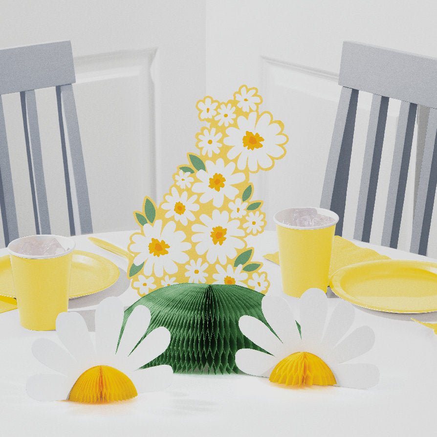 Daisy Party Centerpiece - Stesha Party