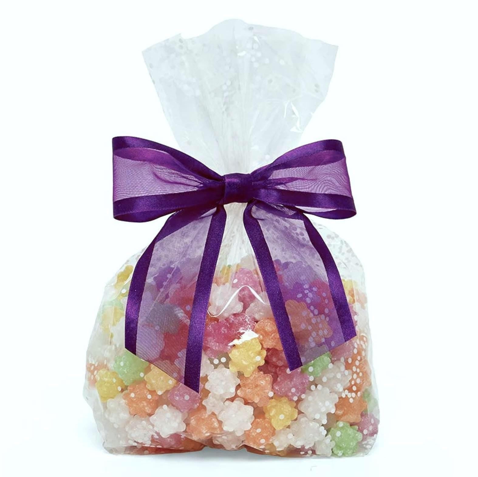 Dark Purple Pre - Tied Satin Bows 12ct - Stesha Party