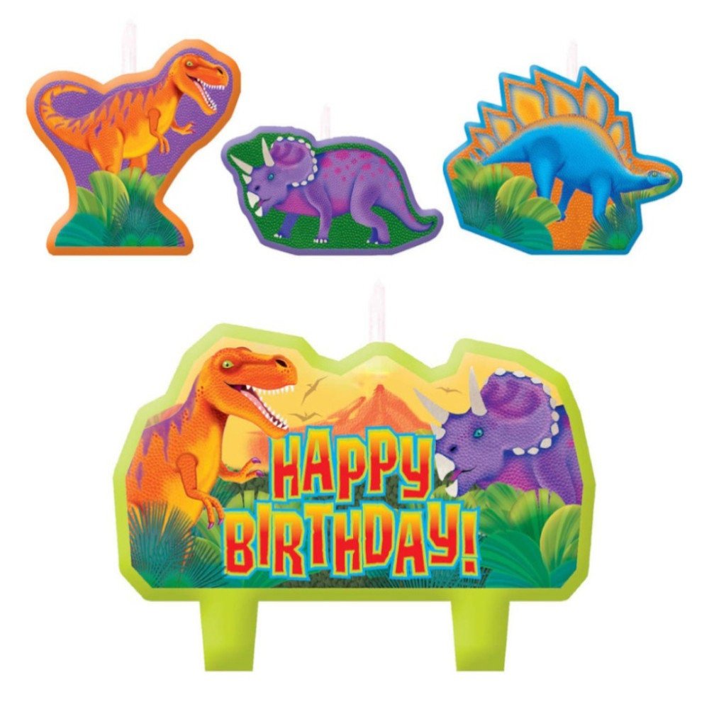 Dinosaur Birthday Candles - Stesha Party