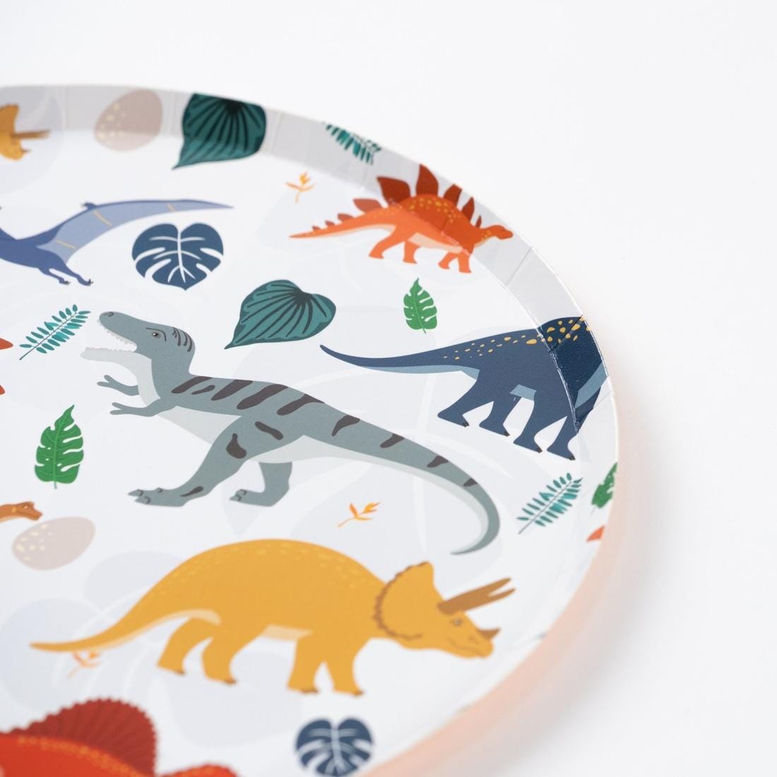 Dinosaur Cake Plates 8ct - Stesha Party