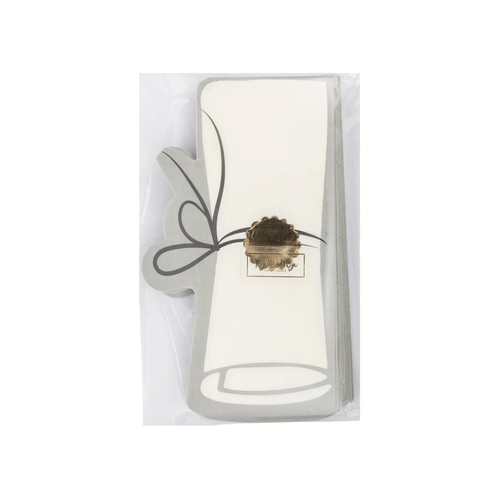 Diploma Shaped Graduation Party Napkins 18ct - Stesha Party