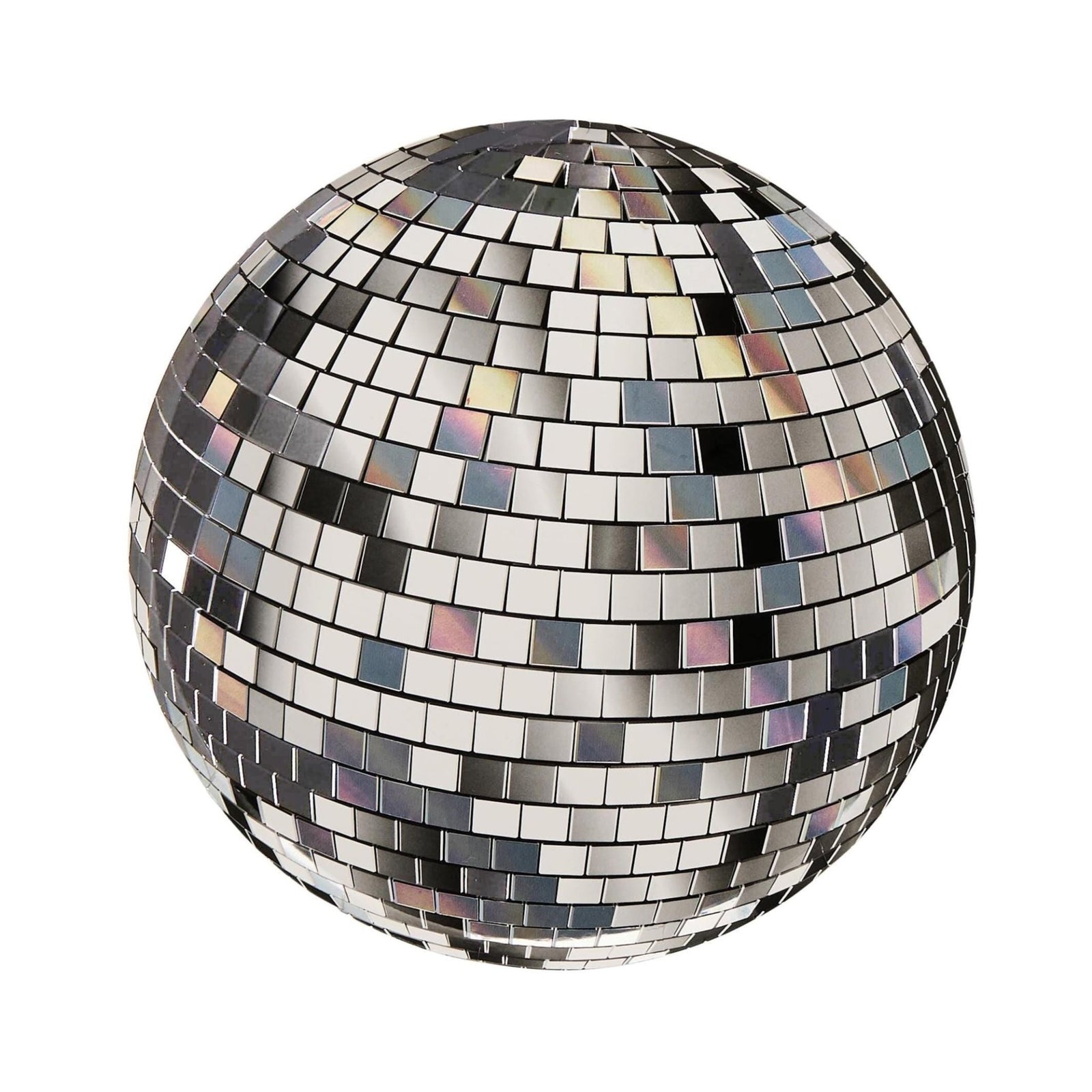 Disco Ball Foil Paper Plates 8ct - Stesha Party