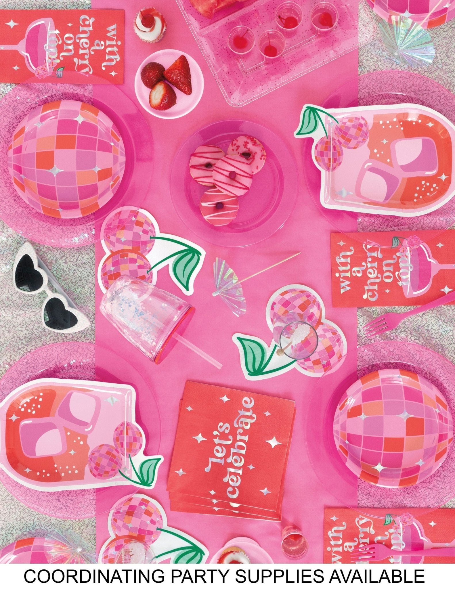 Disco Cherry Favor Bags - Stesha Party