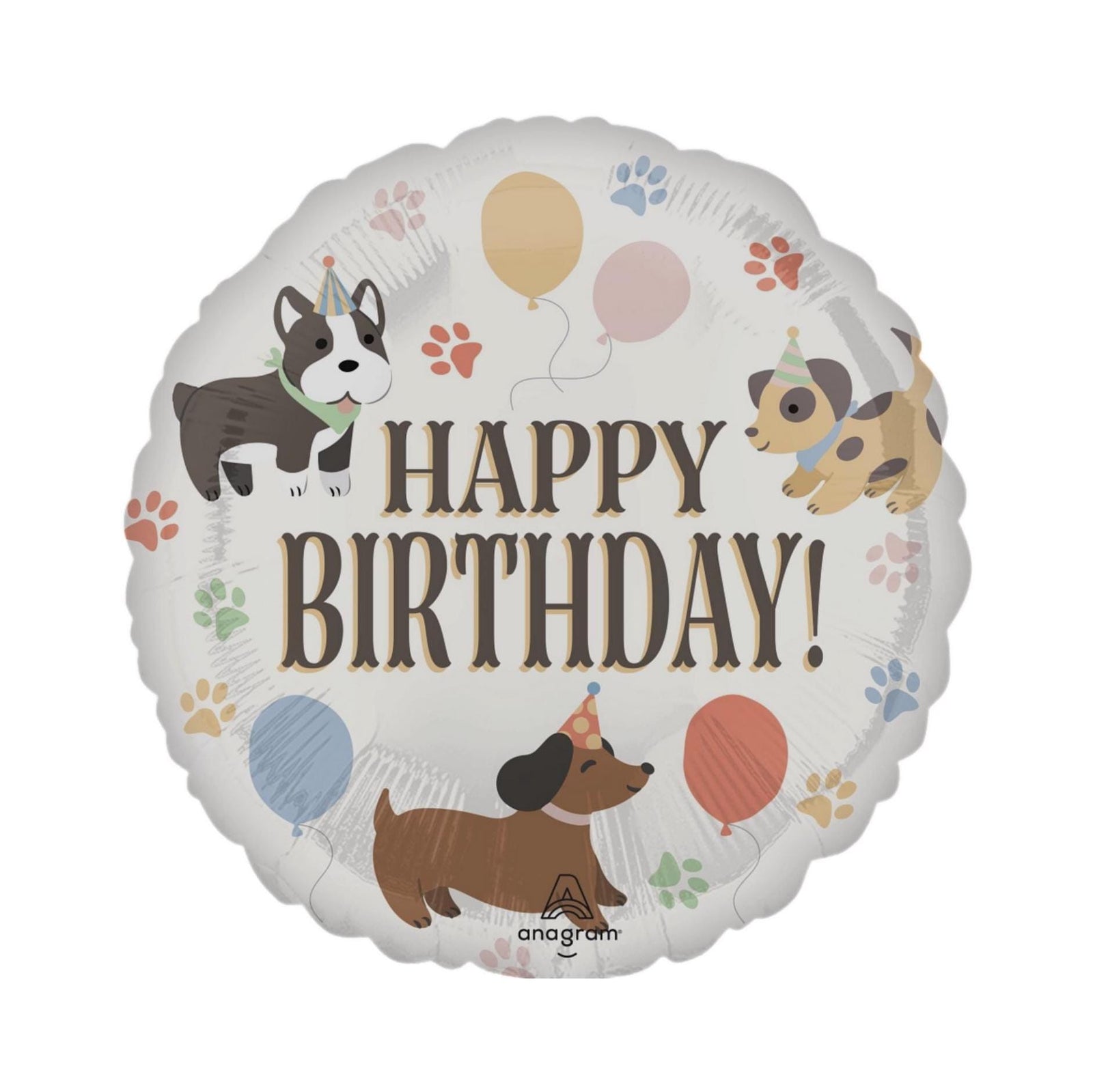 Dog Birthday Balloon 17" - Stesha Party
