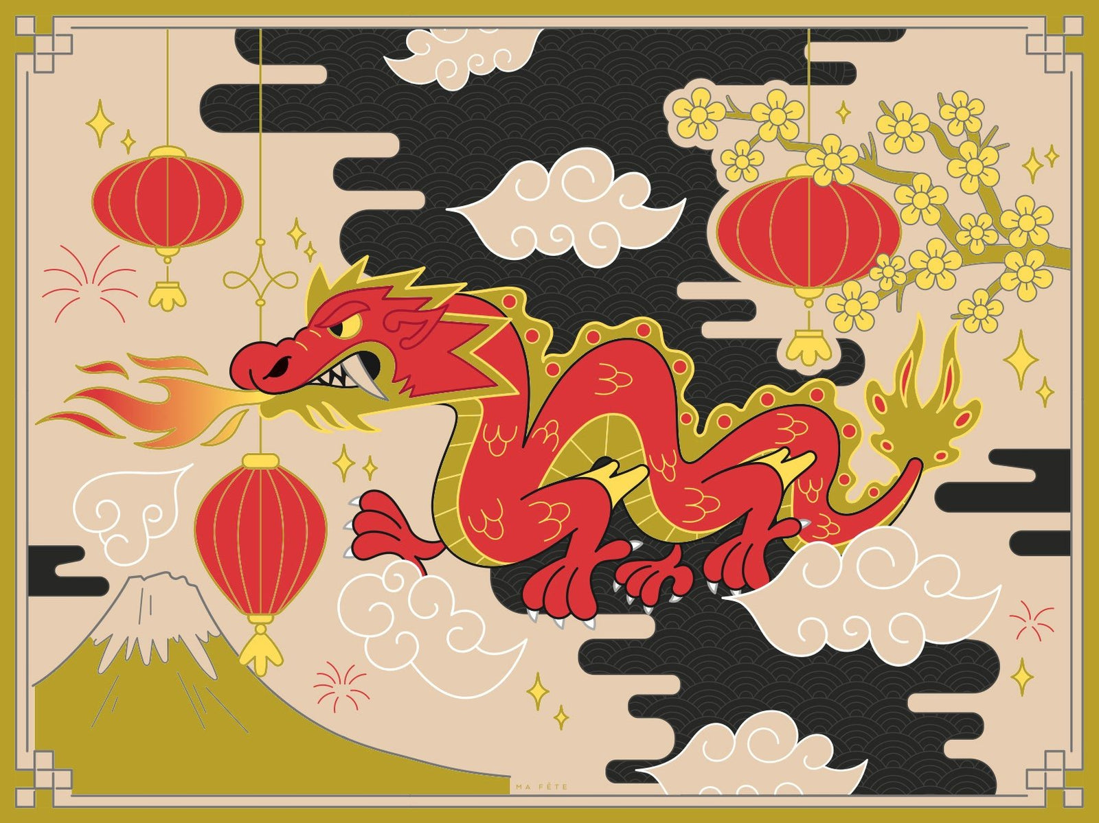 Dragon Party Placemats 8ct - Stesha Party