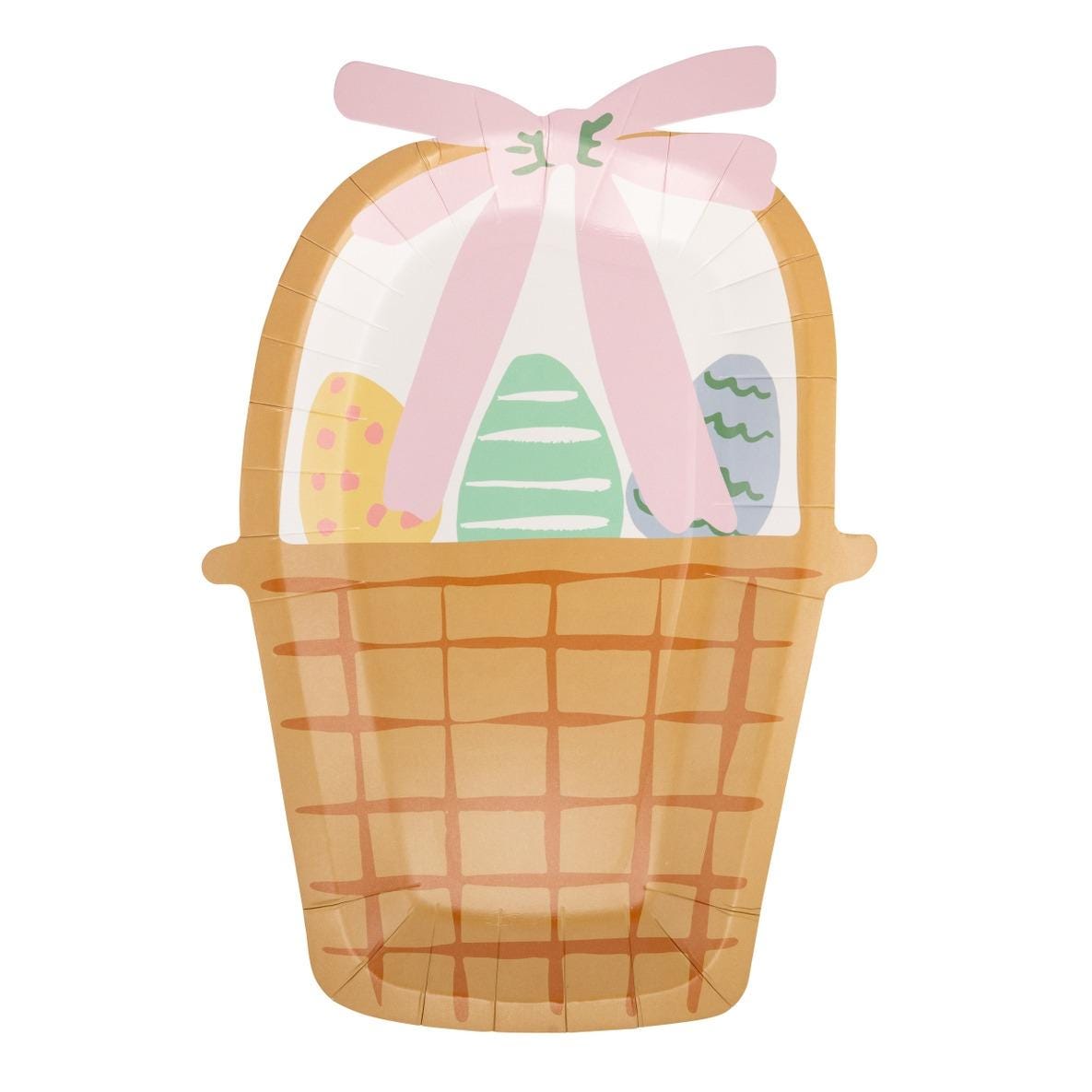 Easter Basket Plates 8ct - Stesha Party