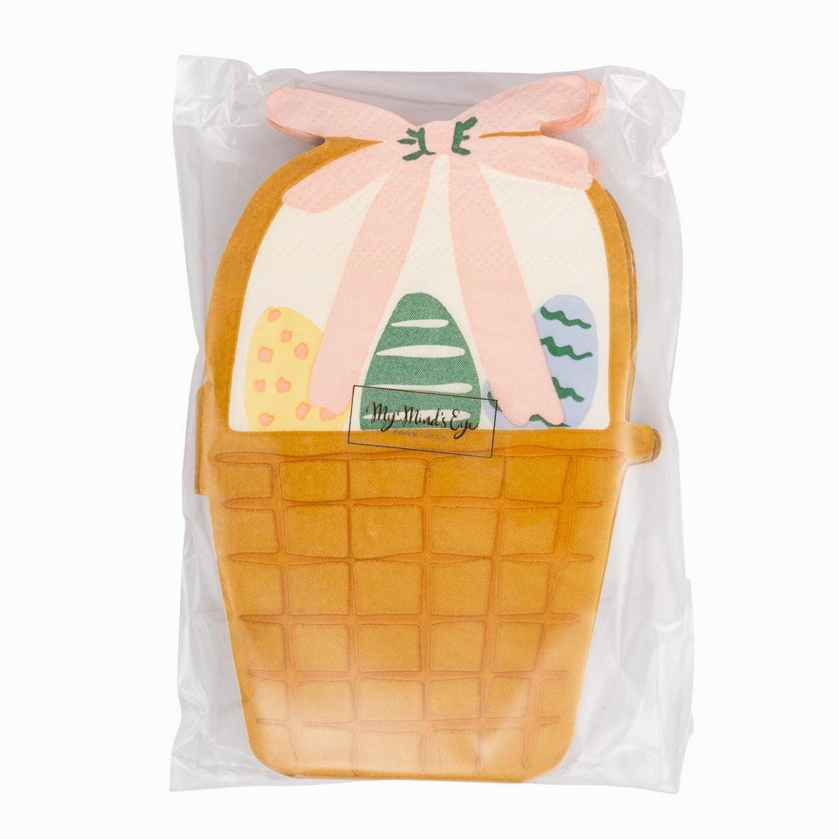 Easter Egg Basket Napkins 24ct - Stesha Party