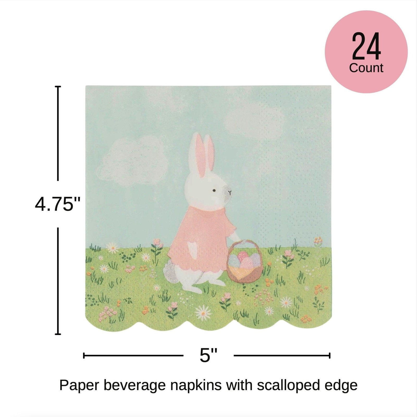 Easter Rabbit Napkins - Stesha Party