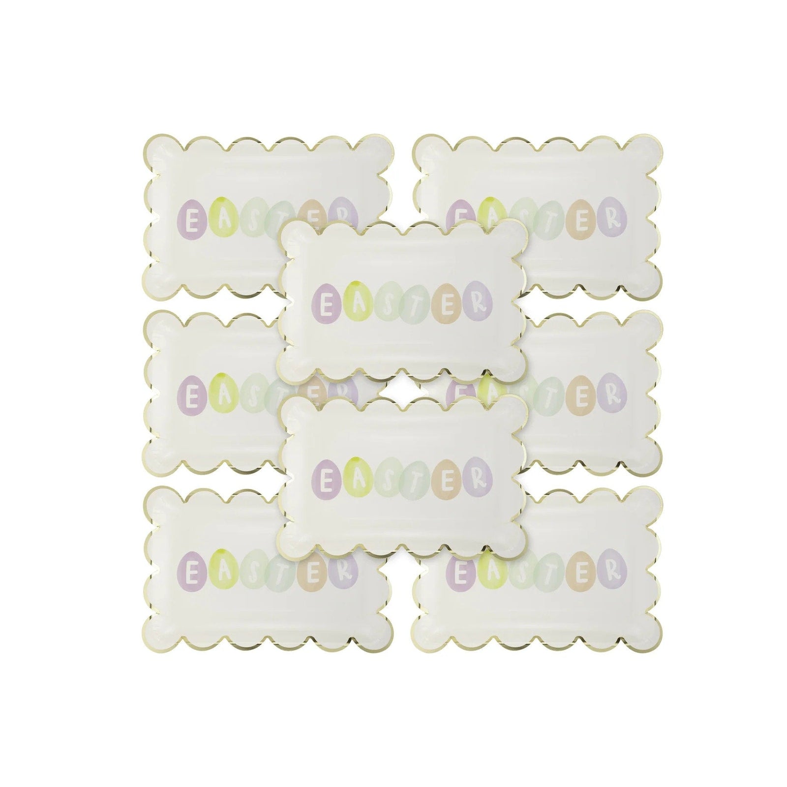 Easter Rectangle Paper Plates - Stesha Party