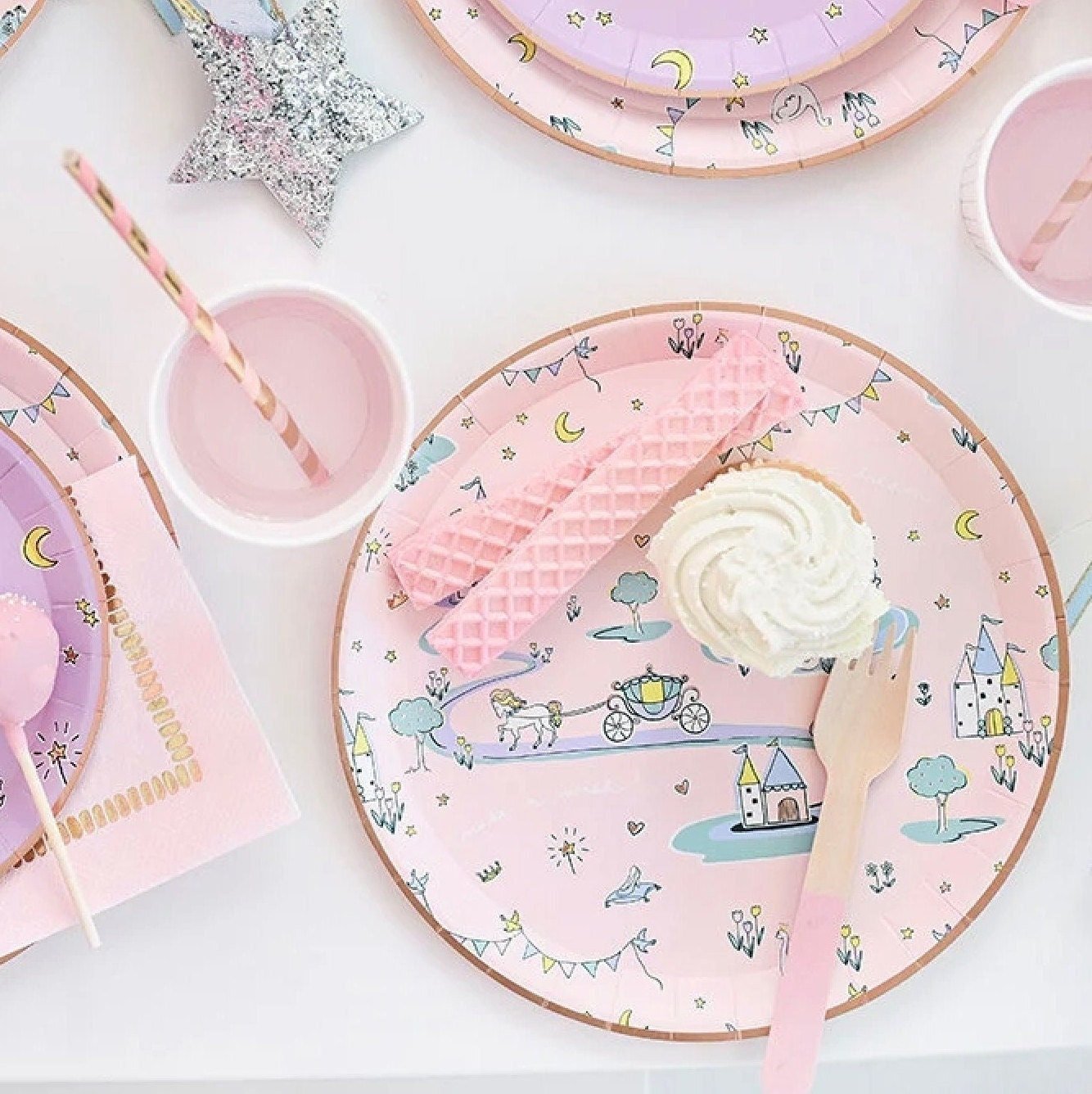 Fairytale Princess Party Plates - Stesha Party