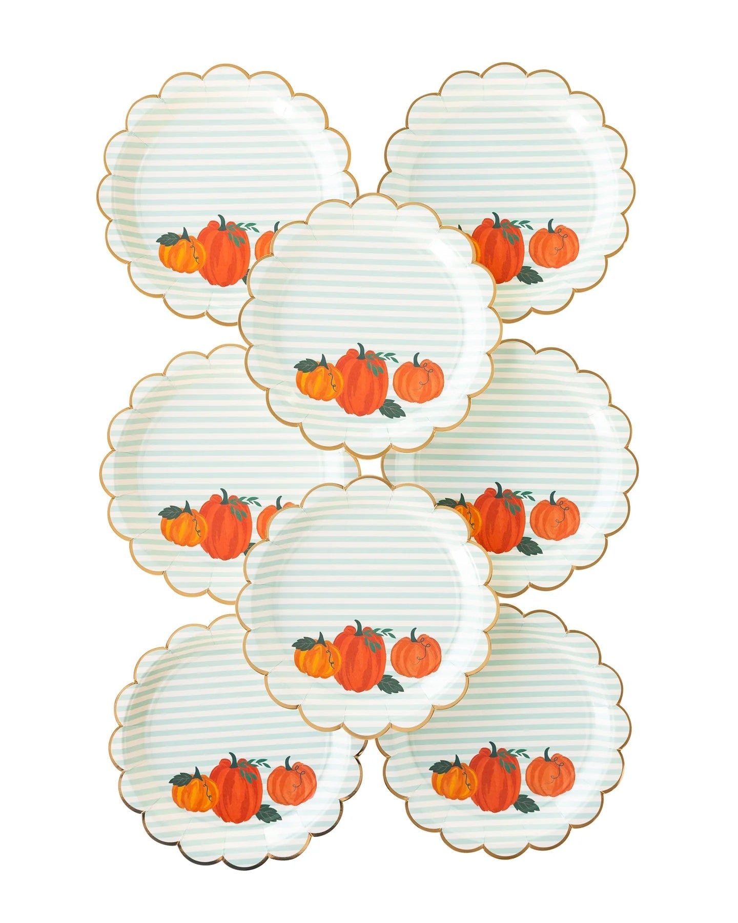 Fall Harvest Party Pumpkin Plates - Stesha Party