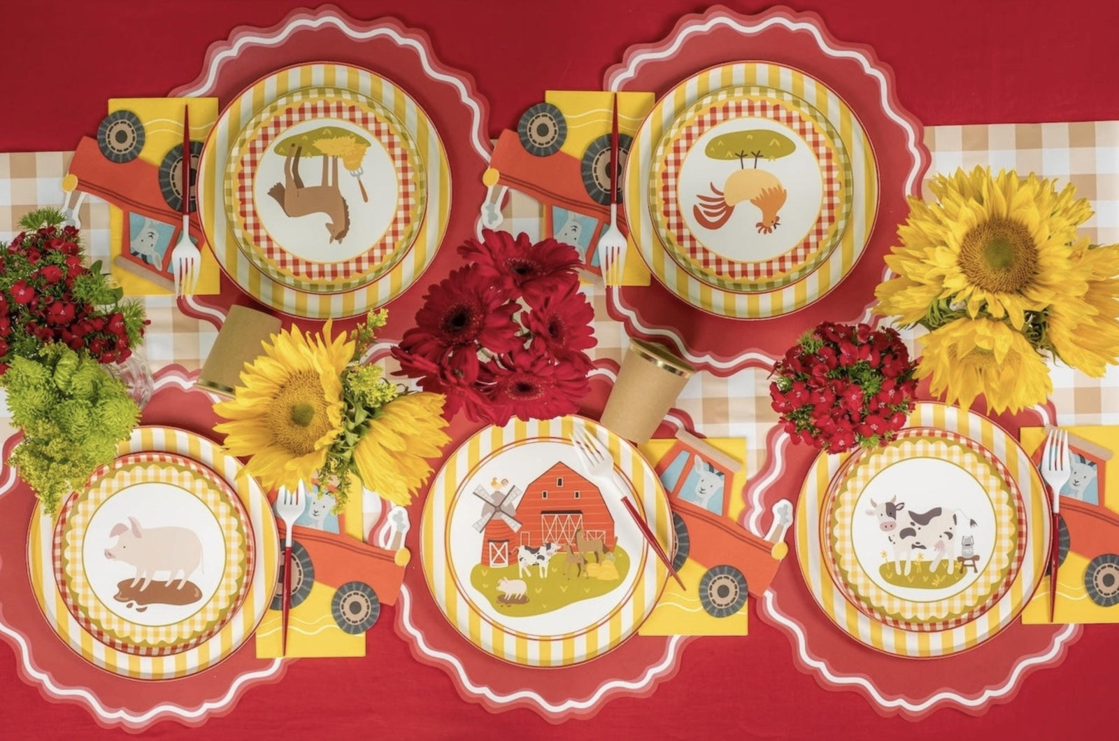 Farm Animal Small Plates 8ct - Stesha Party