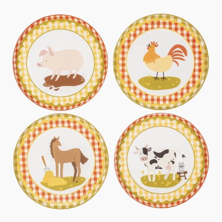 Farm Animal Small Plates 8ct - Stesha Party